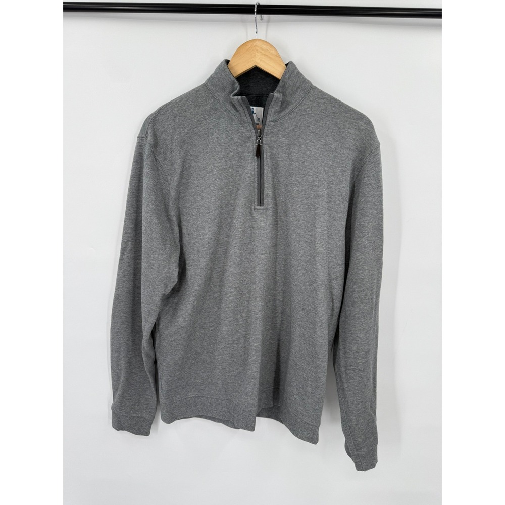Sharp Lad Pullover Sweater Mens Size L Elbow Patches 1/4 zip Casual Relaxed